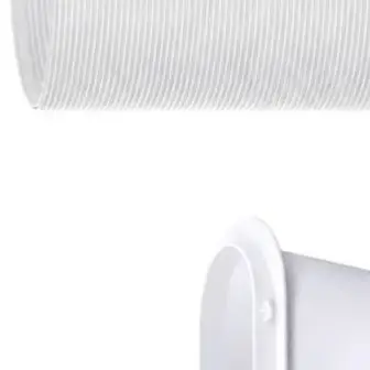 Portable AC Window Vent Kit AC Hose With Flat Mouth Connector Ventilation Kit 5.9Inch For Sliding Horizontal Or Vertical Window