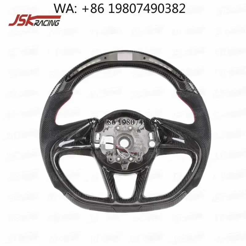 Wmwmnu JSK-2 Style Carbon Fiber Steering Wheel with LED for 540C 570S 570GT 600LT 2015-2018 Interior Accessories
