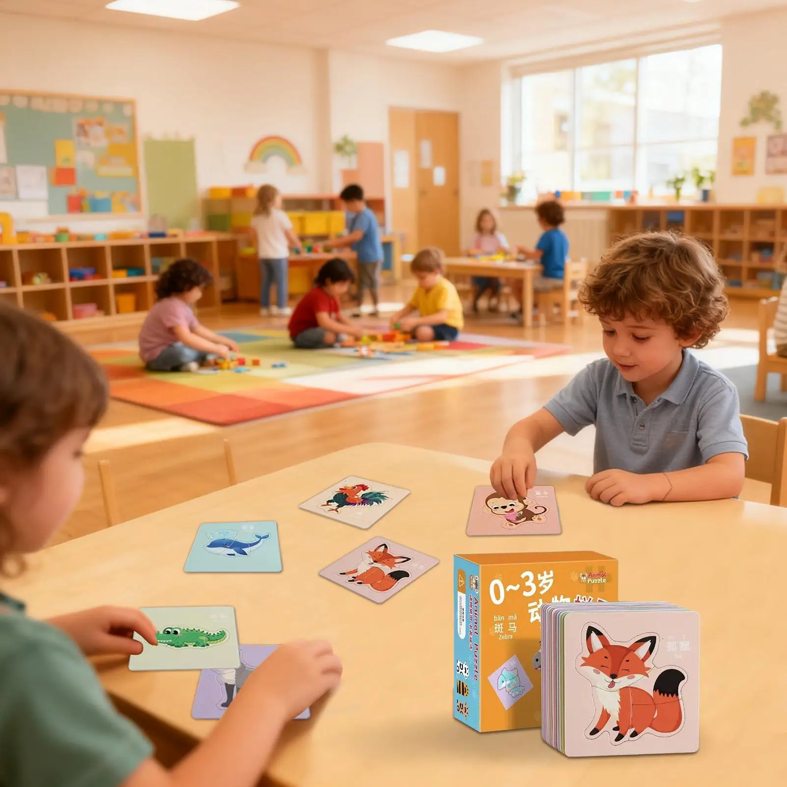 Jigsaw Puzzles Educational Fun Recognition Development Toy Jigsaw Puzzles For Child For Kids Girls Children Traveling Business