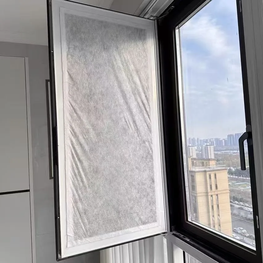 DIY PM2.5 Electrostatic Filter Cotton Anti Haze Window Screen Dust Collector Household Window Breathable Purification Net