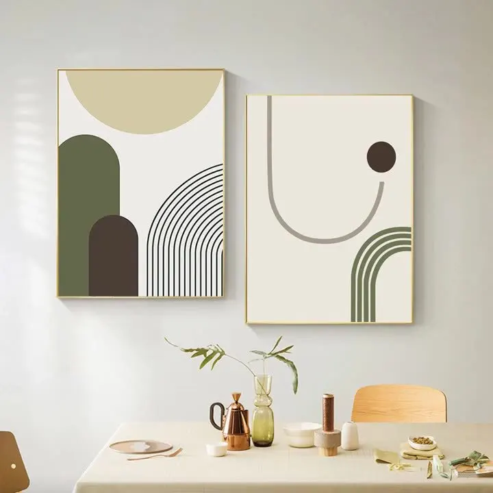 

Morandi Modern Abstract Canvas Painting Minimalist Room Decorative Art Poster Living Room Bedroom Decorative Painting