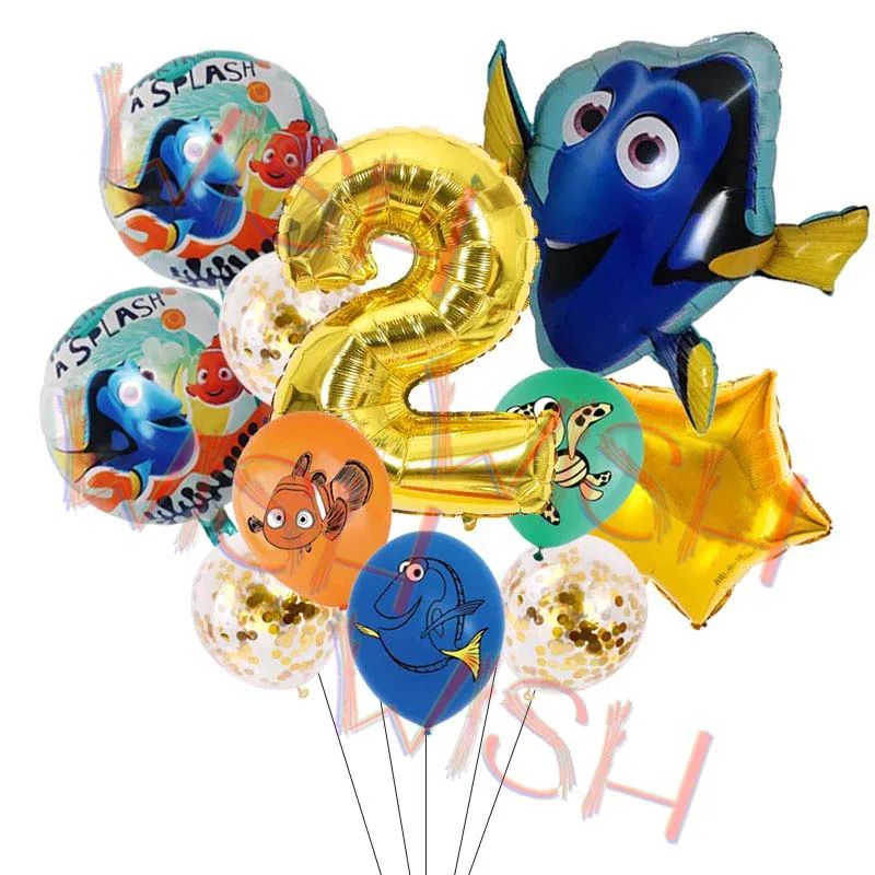 Finding Nemo Balloon Birthday Party Decoration Supplies Latex Ballon Clownfish Backdrop Home Garden Baby Shower