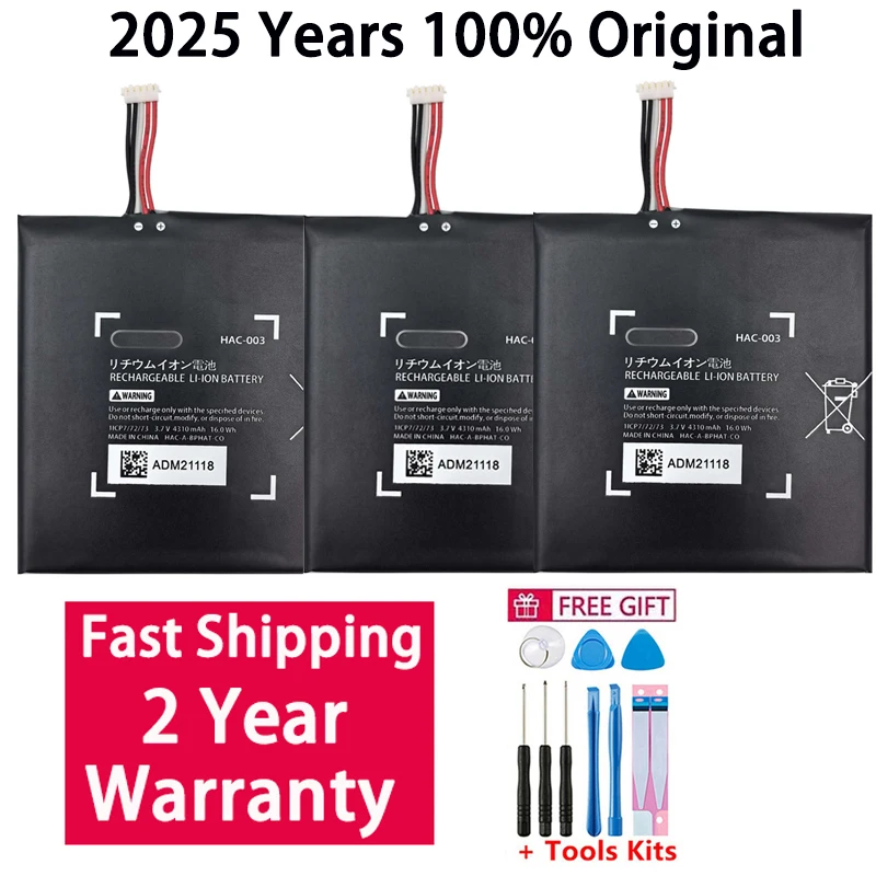 

Fast Shipping 2025 Years 100% Orginal HAC-003 Battery for Nintendo Switch 2017 HAC-S-JP/EU-C0, Switch Console HAC-001 Bateria