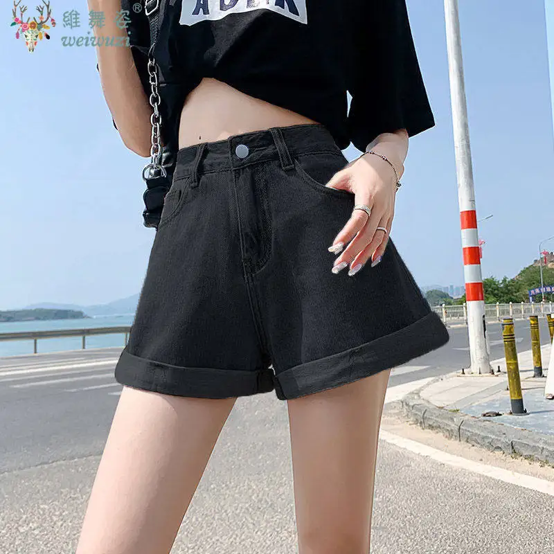 Summer Women Blue Denim Shorts Breathable High Waist Jean Shorts Girl's Student Korean New Fashion Versatile Cute Mini Hot Pants view 6