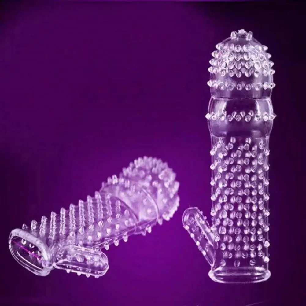 Faux Crystal Penis Sleeve Men Penis Touch-Real Cover Cock Enlargement Dick Extender Enhanced Intimacy Sex Product - Image 2