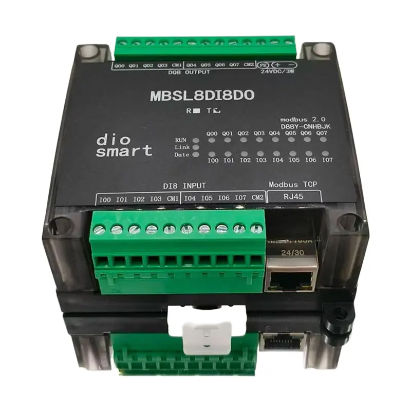 

MBSL8DI8DO-TCP MODBUS-преобразователь с изоляцией, 8-канальный вход, 8-канальный выход