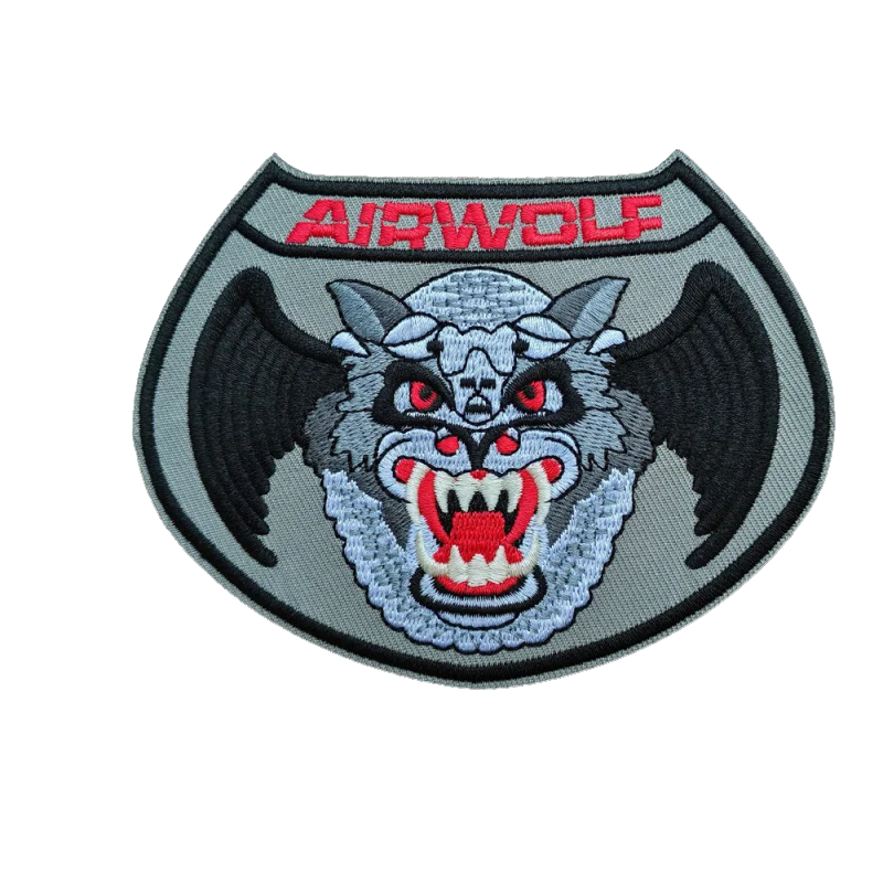 AIRWOLF Patch Movie TV Embroidery Iron On /Sew On Patches Sticker Fabric Clothing Accessories Gifts for Men Women Jackets  Hat