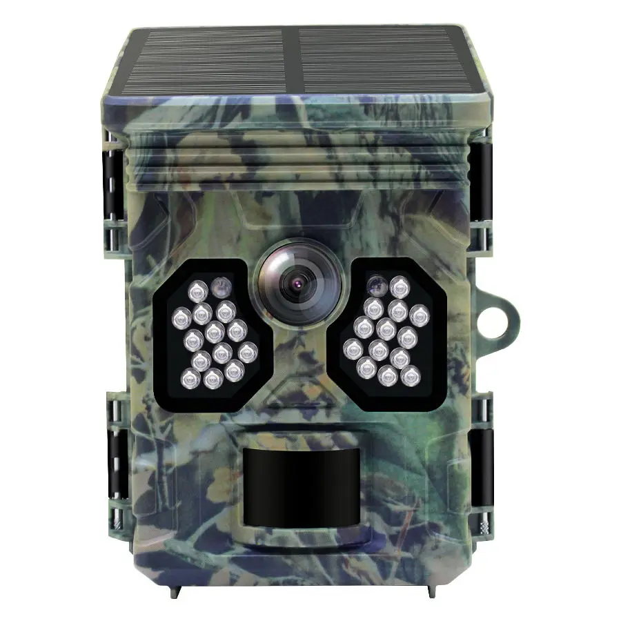 Solar Wildlife 50MP 4K Video Trail Camera Night Vision 0.4s Motion Activated Waterproof Garden Camera Outdoor Hunting Monitoring