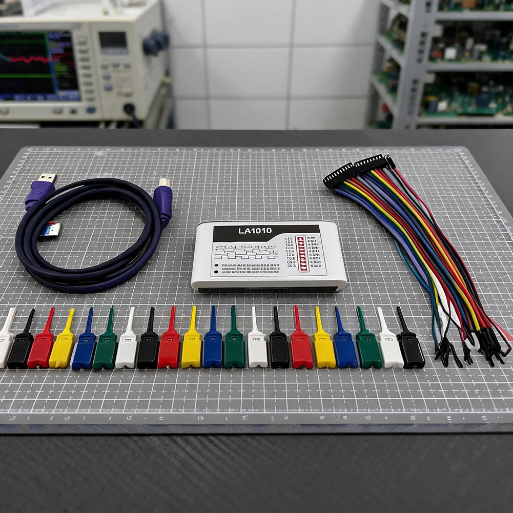 LA1010 16 Channel For Logic Analyzer 100MHz Sampling Rate USB Interface For UART I2C For Spi Protocol Debugging Electronic