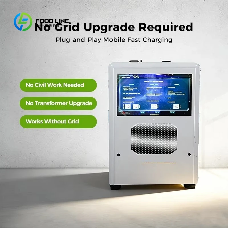 Customized All-in-One Mobile Energy Storage Charging Unit 200kWh 120kW Integrated EV Charger and Power Bank