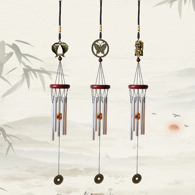 Aluminum Wind Chime Decoration Ornamental Butterfly Cat Creative Gift for During Festivals Perfect for Room  And Outdoor Decor