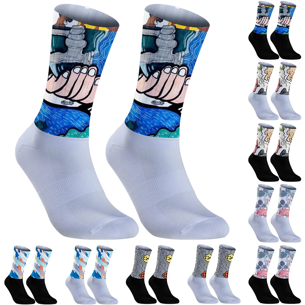 

2024 New Summer Breathable cycling socks quality professional sports socks for men and women cycling