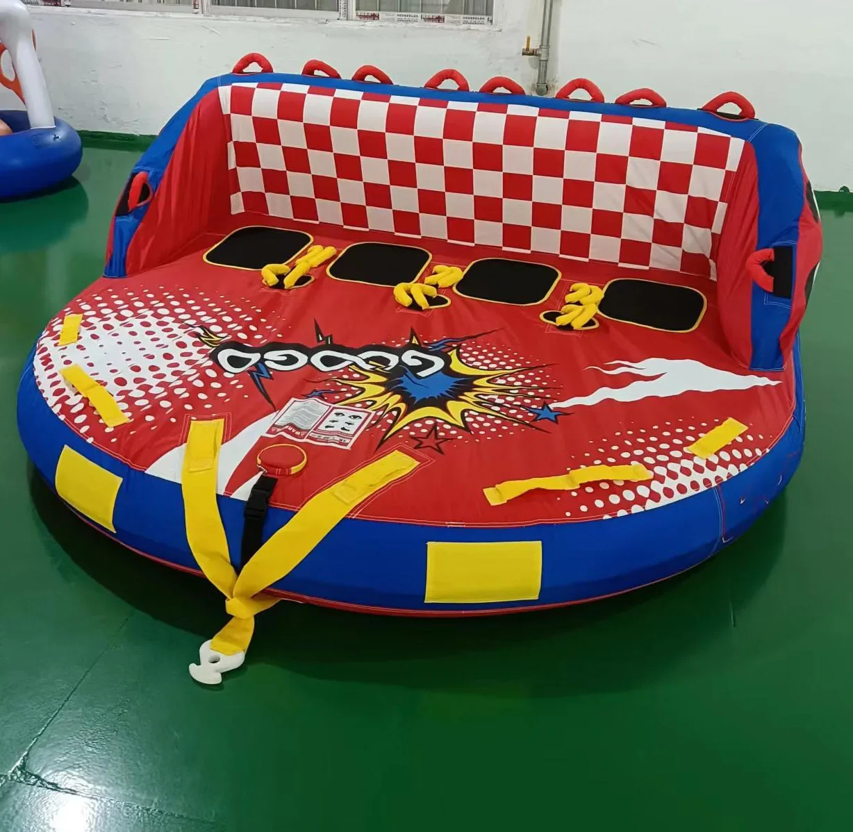 -Hot Sale Water Sport Inflatable Towable Tube Inflatable Toy Boat Towable Tube For Boating