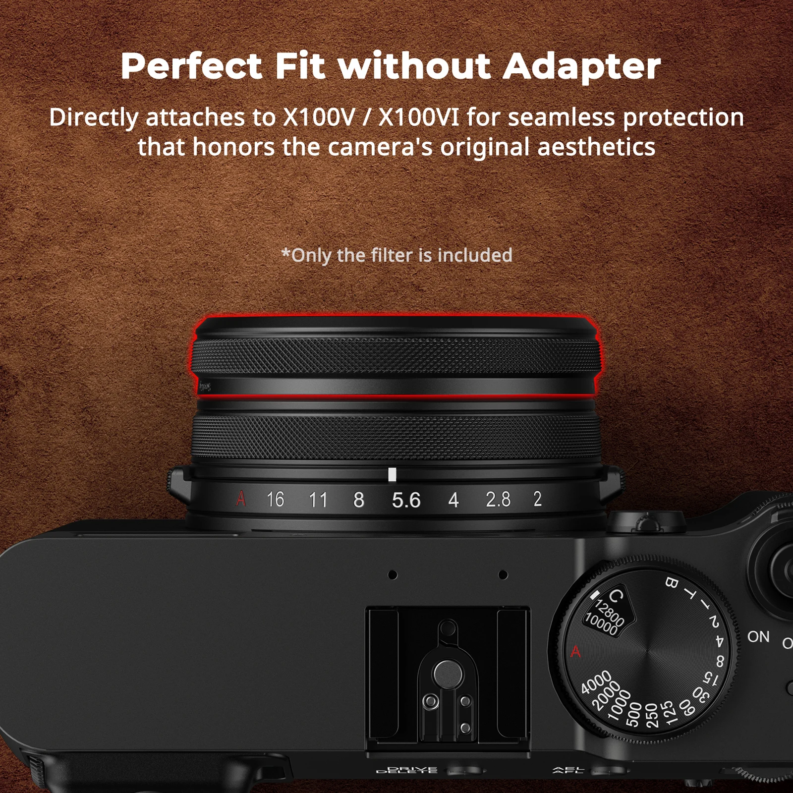 SmallRig UV Protective Filter Fujifilm X100VI X100V Optical Glass Dual Coating Anti Glare Reflection Lens Guard