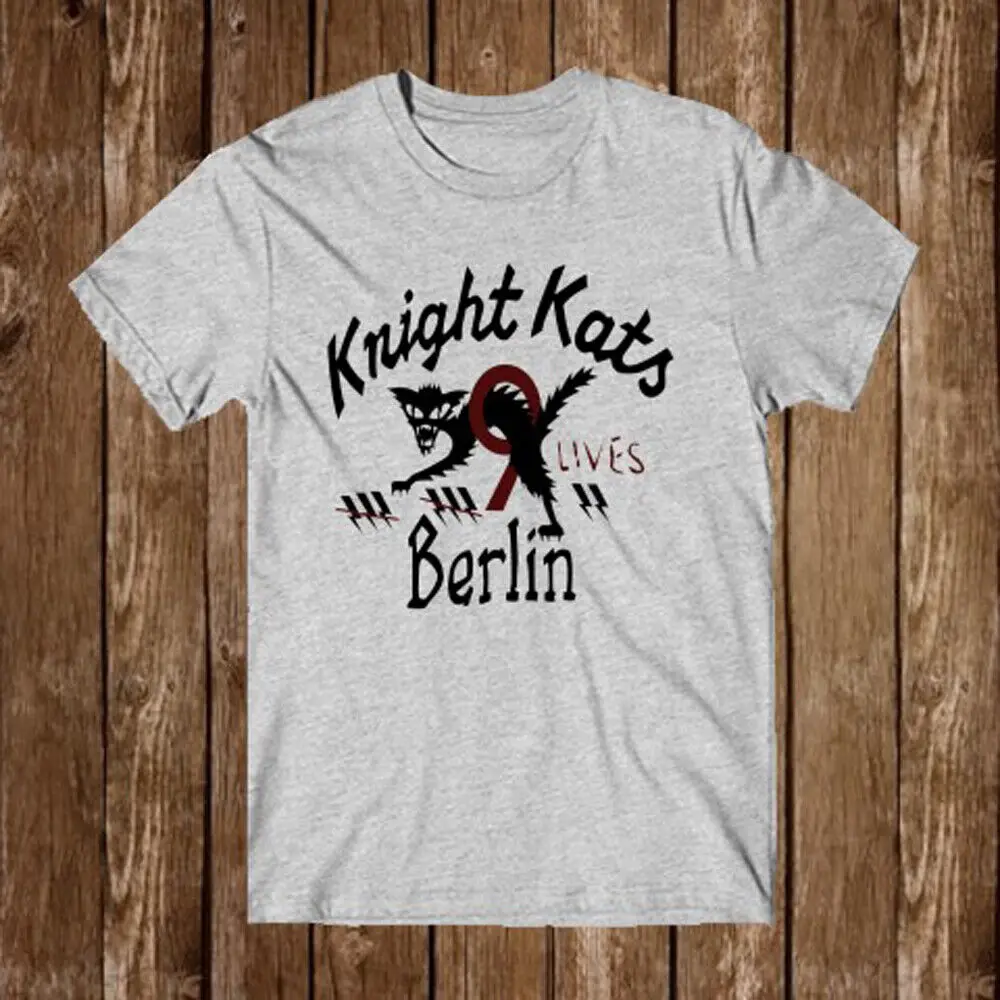Мужская серая футболка Knight Kats, размер S 5XL