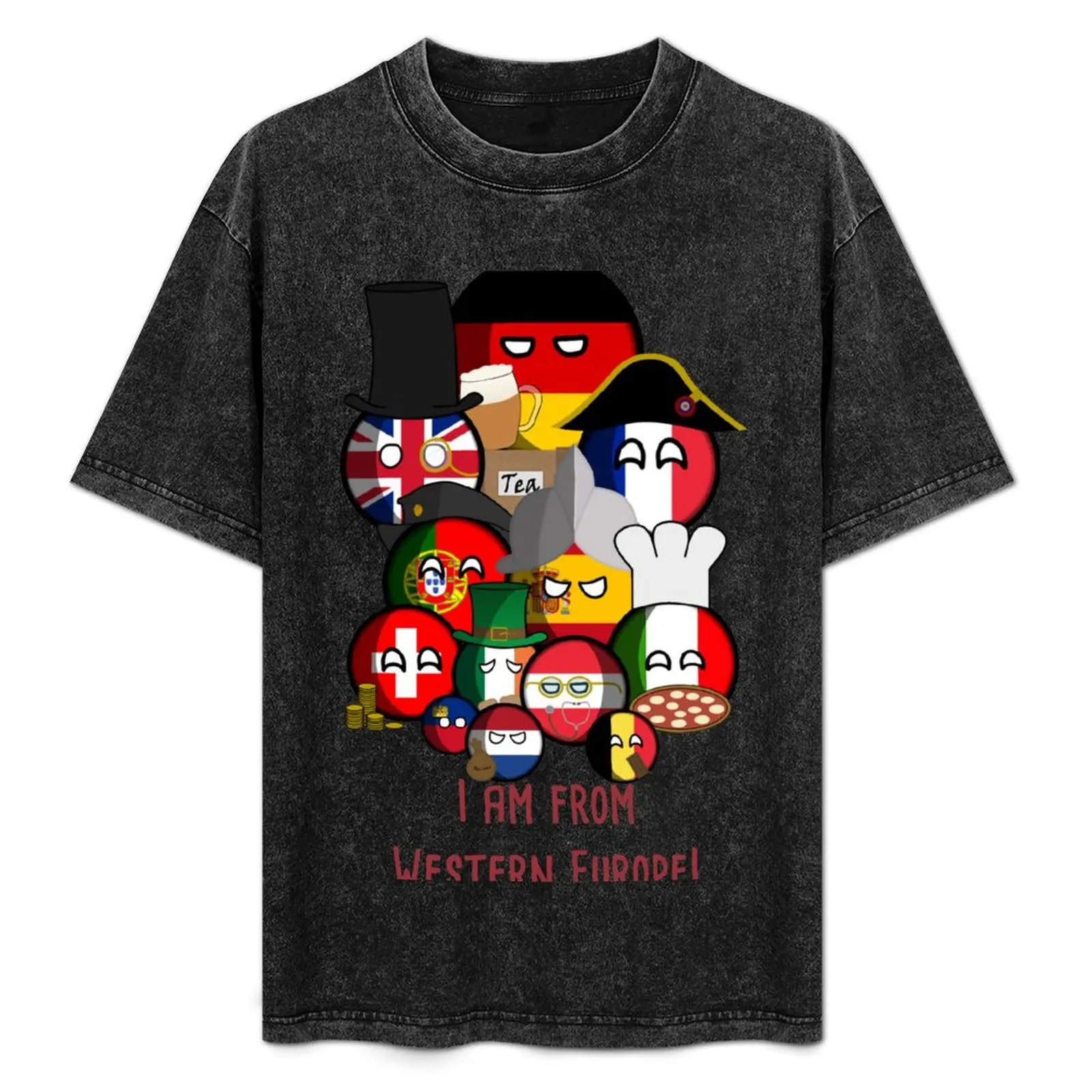

I am from Western Europe! Countryball T-Shirt shirts graphic anime t shirts basketball graphic tees clothing for men