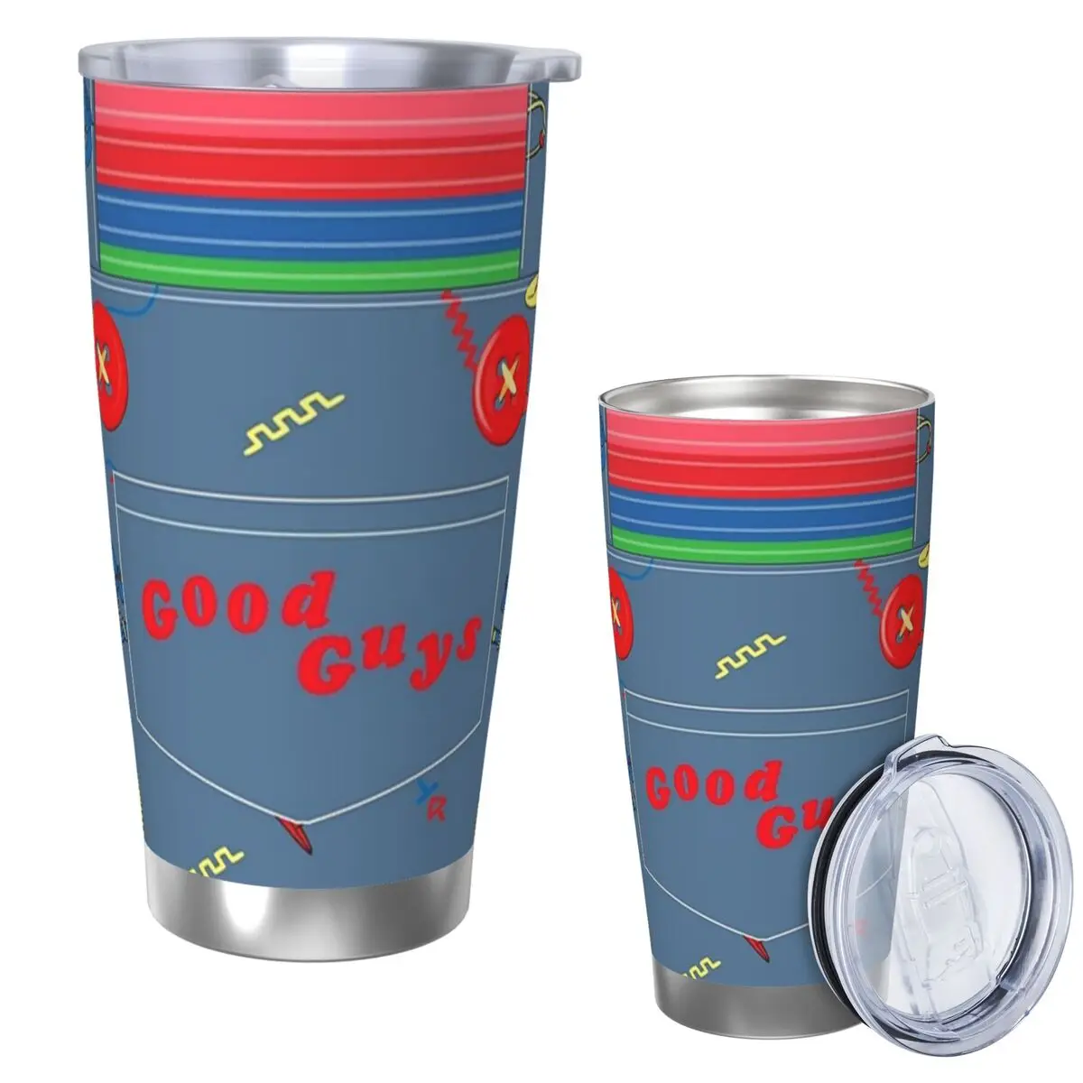 

Детский комбинезон для куклы «Хорошие парни», стакан из нержавеющей стали, кружка с вакуумной изоляцией, термохолодные чашки, соломинки, 20 унций