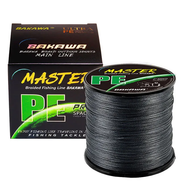 

BAKAWA X8 300M 500M 1000M 22-90LB Braided Abrasion Resistant Multifilament Fishing Line Carp Braided Line Freshwater Applicable