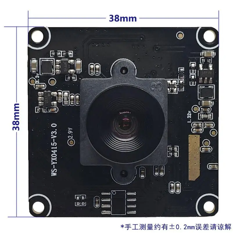 8 Million 4K High Definition IMX415 Distortion-free USB Camera Module Visual Facial Recognition Camera Module Block