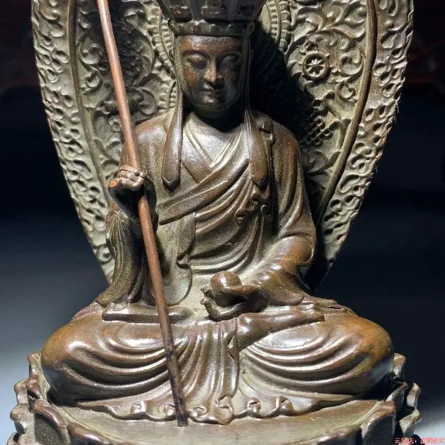 6 inch Alloy Shakyamuni Buddha Statue Tibetan King of Western Purelands Sculpture for Home Altar Worship Decor