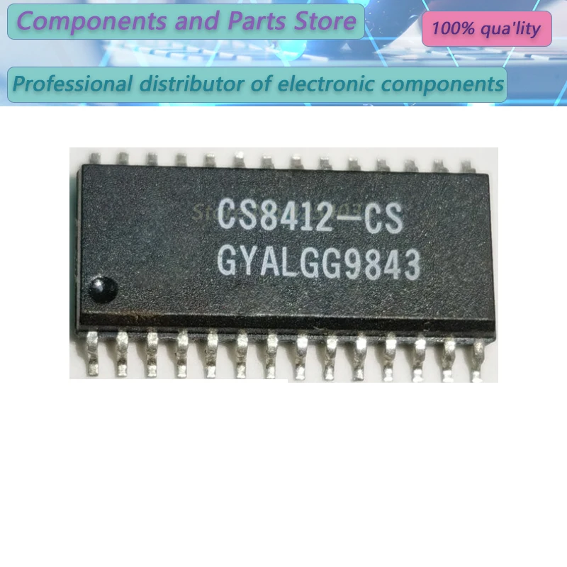 10PCS  CS8412-CS  CS8412   S8412  SOP28  NEW  100%   CS8412-CS