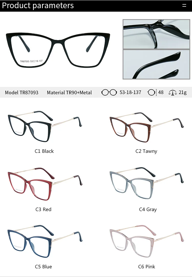 JMISUS 手作りアセテートファッションキャットアイ処方メガネ女性蝶光学眼鏡近視フォトクロミックサングラス