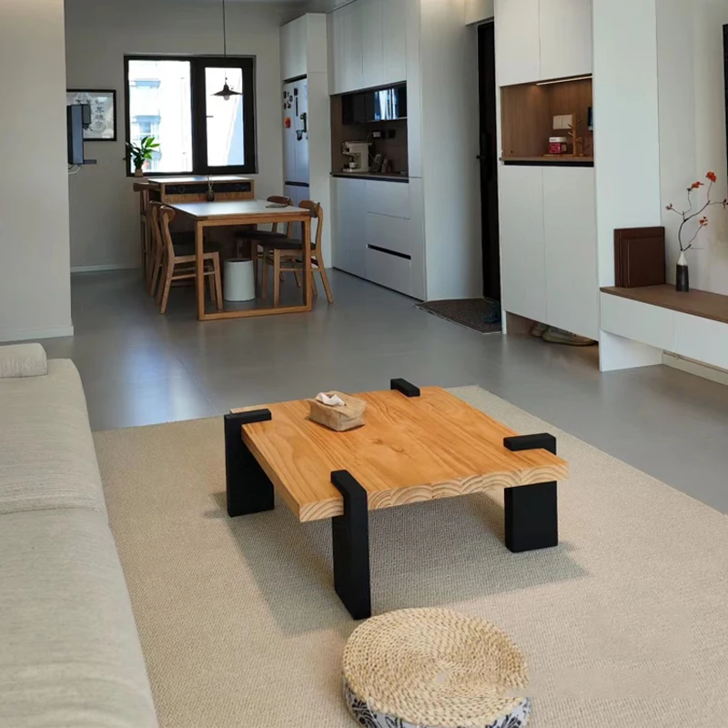 

Black Wooden Coffee Tables Assecorises European Decor Japanese Coffee Tables Designer Vintage Stolik Kawowy Furniture For Home