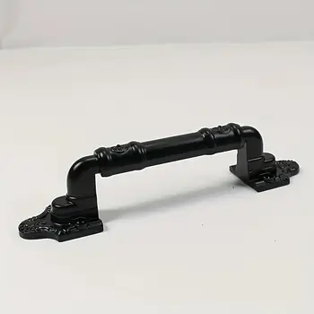 復古黑色金屬門把手,亮面處理,鄉村穀倉門把手,適用於櫥櫃、衣櫃、滑動門 - 耐用金屬 10 最佳銷售 金屬把手 - №6