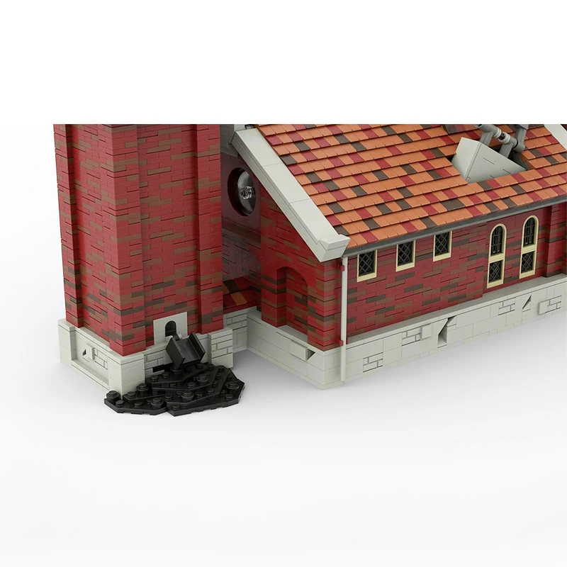 Classic Film Scene Architecture Coal Colliery Mine MOC Building Block Parts Assembly Model Bricks Toys Children's Christmas Gift