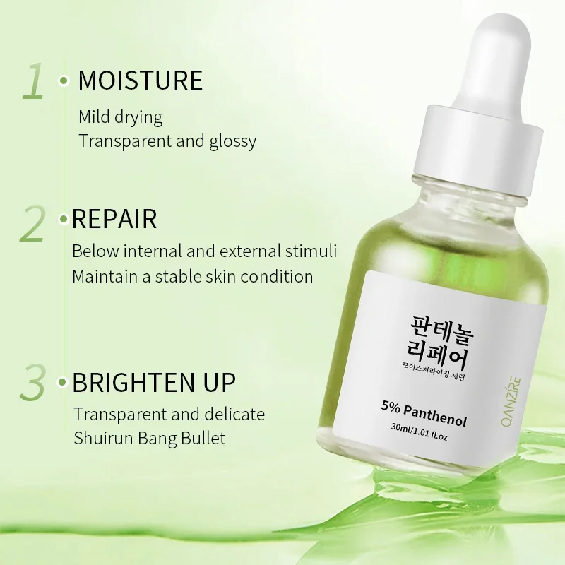 5% Panthenol Repair Moisturizing Serum 30ml Hydration หดตัวรูขุมขนกระจ่างใสเพิ่มผิว Barrier Whitening Korea Skin Care