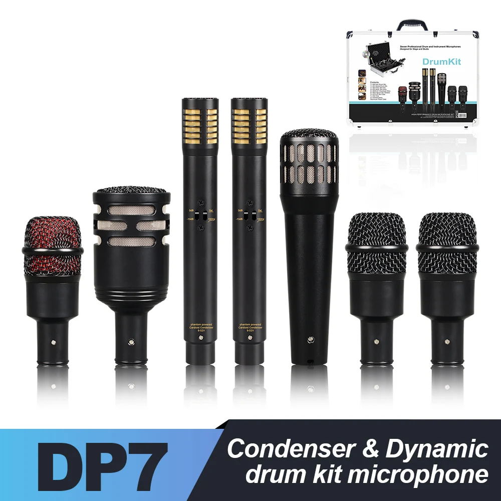 

DP7 Seven Pack Drum Microphone for Indoor Recording and Outdoor Performances