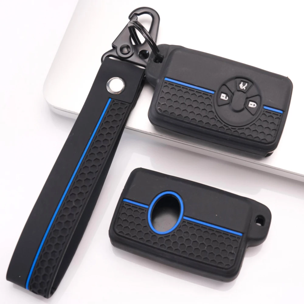 Key Case Cover With Chain For Toyota RAV4 Camry Prius Alphard Vellfire Estima Auris Premio Highlander Prado Crown Drop Resistant