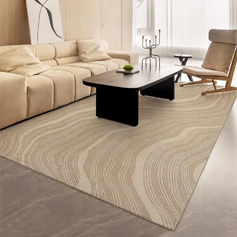 

French Vintage Striped Living Room Large Carpet Comfortable Non-slip Bedroom Carpets Easy-care Washable Home Decorative Rugs 깔개