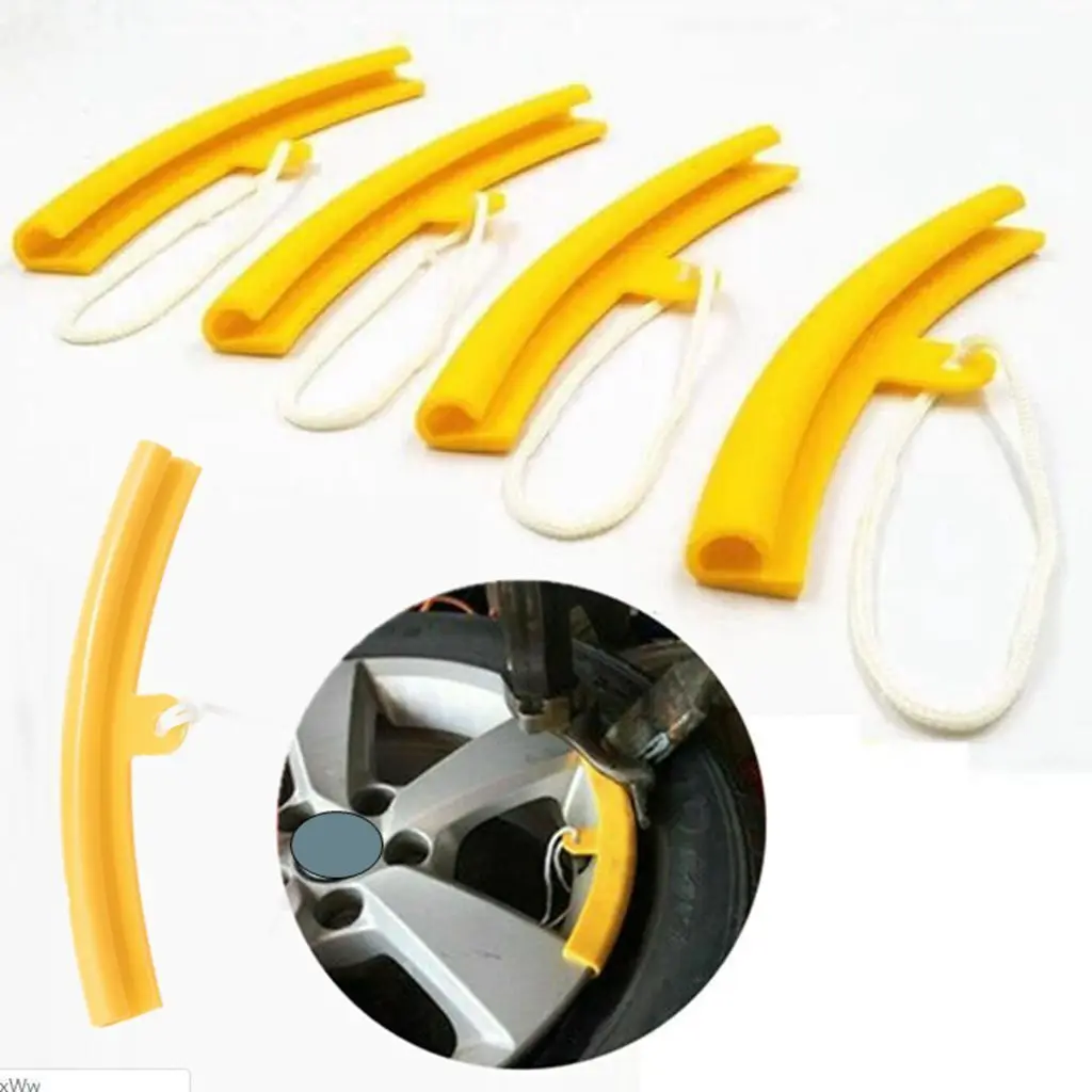 

5PCS Universal Flexible Mounting Tool Motorcycle Accessories Elasticity Cover Work For Tyre Wheel Changing Rim Edge Repair Auto
