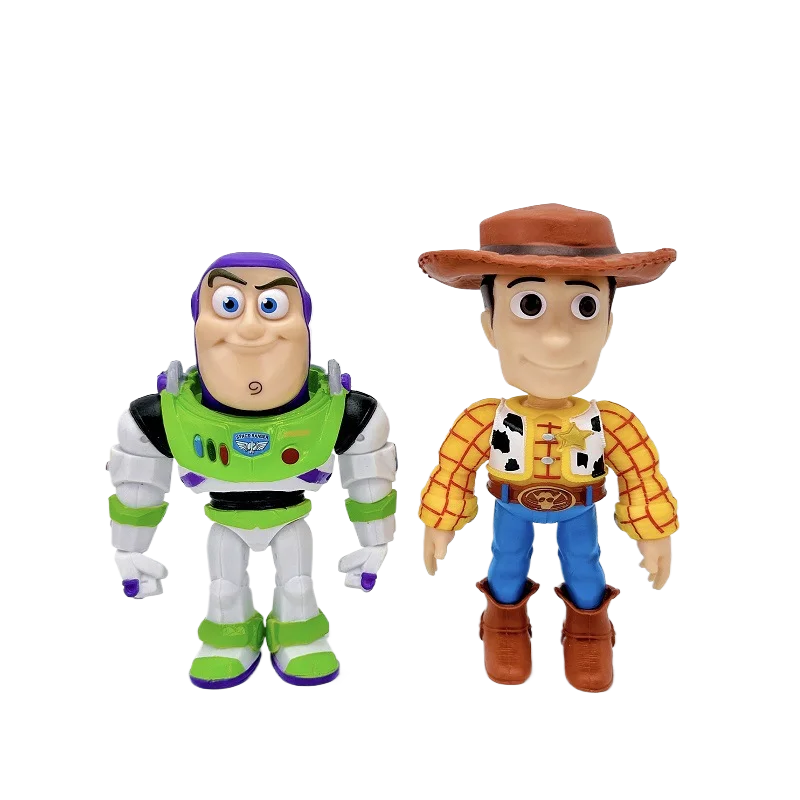 Anime Toy Story Figure Woody Buzz Lightyear 13cm Model Collection Doll for Xmas Gifs Ornament Woody Plastic Toys