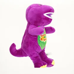 30cm New Purple Dinosaur Barney Toys Soft Pillow Accompany Doll Collection Boys Girls Charm Birthday Christmas Gift With Music