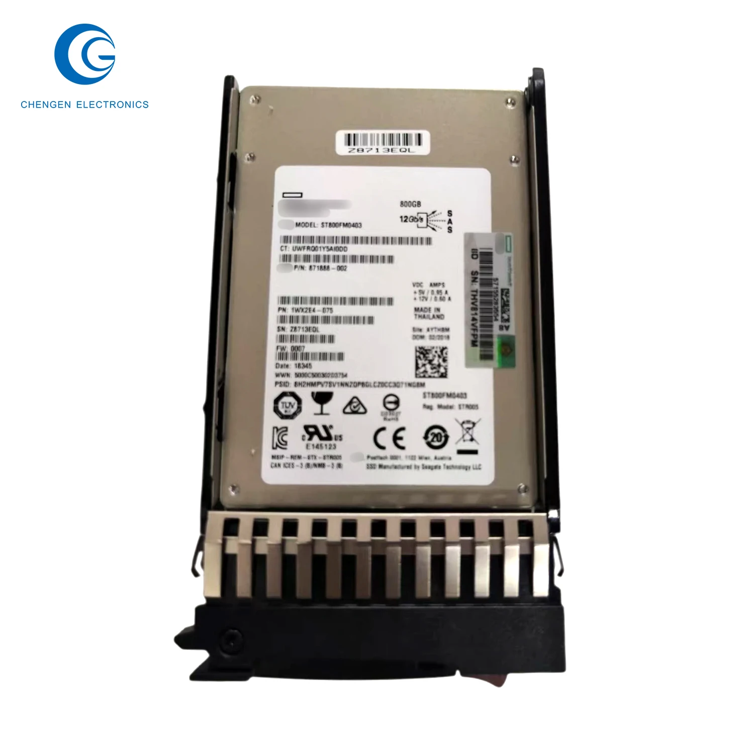 

2pcsMsa 800Gb 1G Sas Mixed Use Sff (.5In) N9X96A 800Gb Sas 1Gb/S Mixed Use Hot-Swappable .5-Inch Solid State Drive