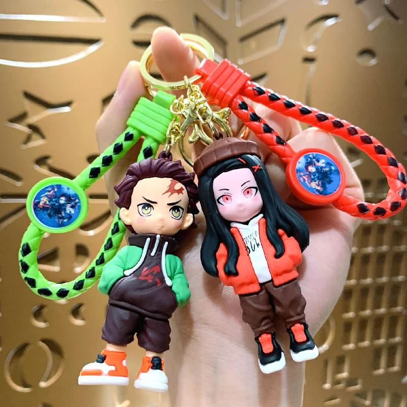 

Demon Slayer: Kimetsu No Yaiba брелки мультяшные фигурки милая фигурка очаровательная сумка аксессуар сумка Charmsncar брелки подарки