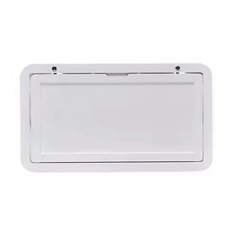 RV Out Folding Table White/Black Trailer-mounted External Dining Table Exterior Side-mounted Folding Motorhome Camping Table