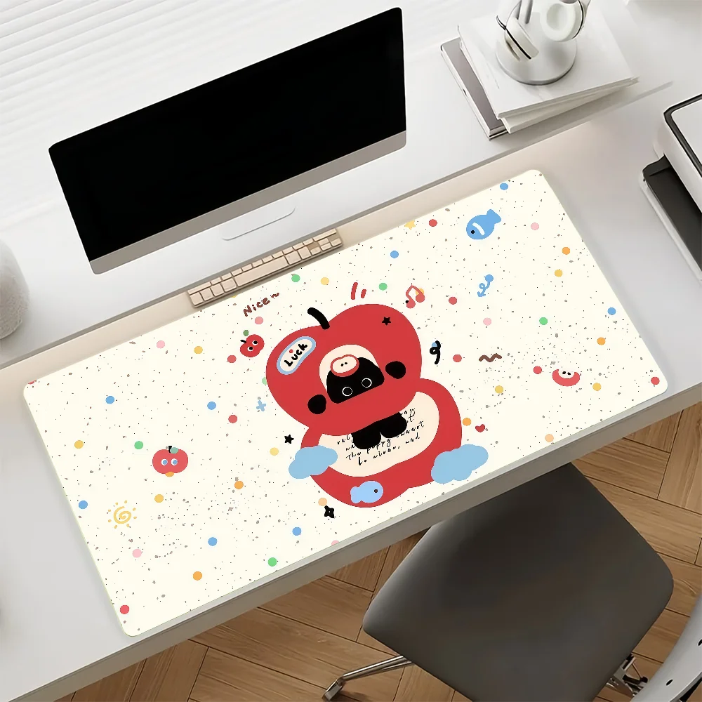 Cute Cartoon Dachshund Kitten Mouse Pad Anti Slip Rubber Edge Locked Thickened Laptop Gaming Desk Mat