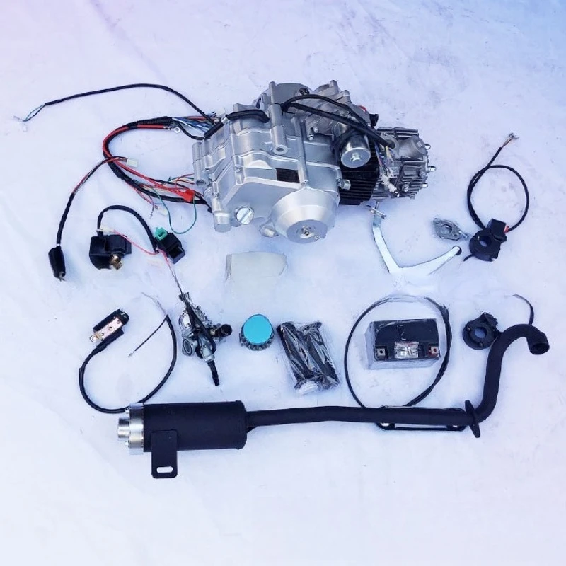 110-125CC tricycle ATV engine, electric start  engine with reverse gear, three in, one empty and one down