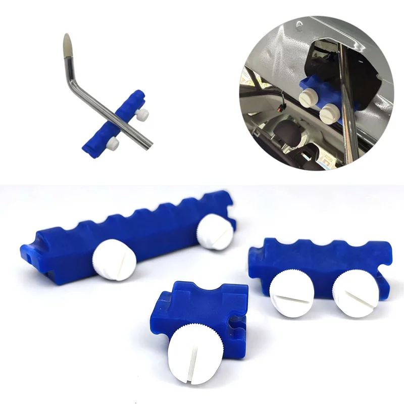 3Pcs for Paintless Dent Repair PDR Rods Lever Fulcrum Protection Tool Car Body Limiter Hook with Anti Slip Groove Buckle
