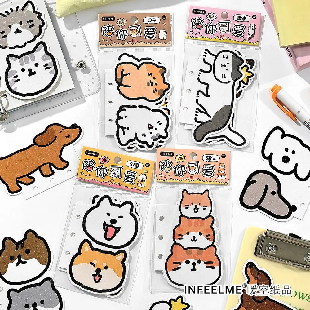 INS نمط Kawaii الكرتون الحيوان Mini M5 صفحات منفصلة دفتر DIY اكسسوارات الديكور ألبوم صغير الديكور للفتيات #1