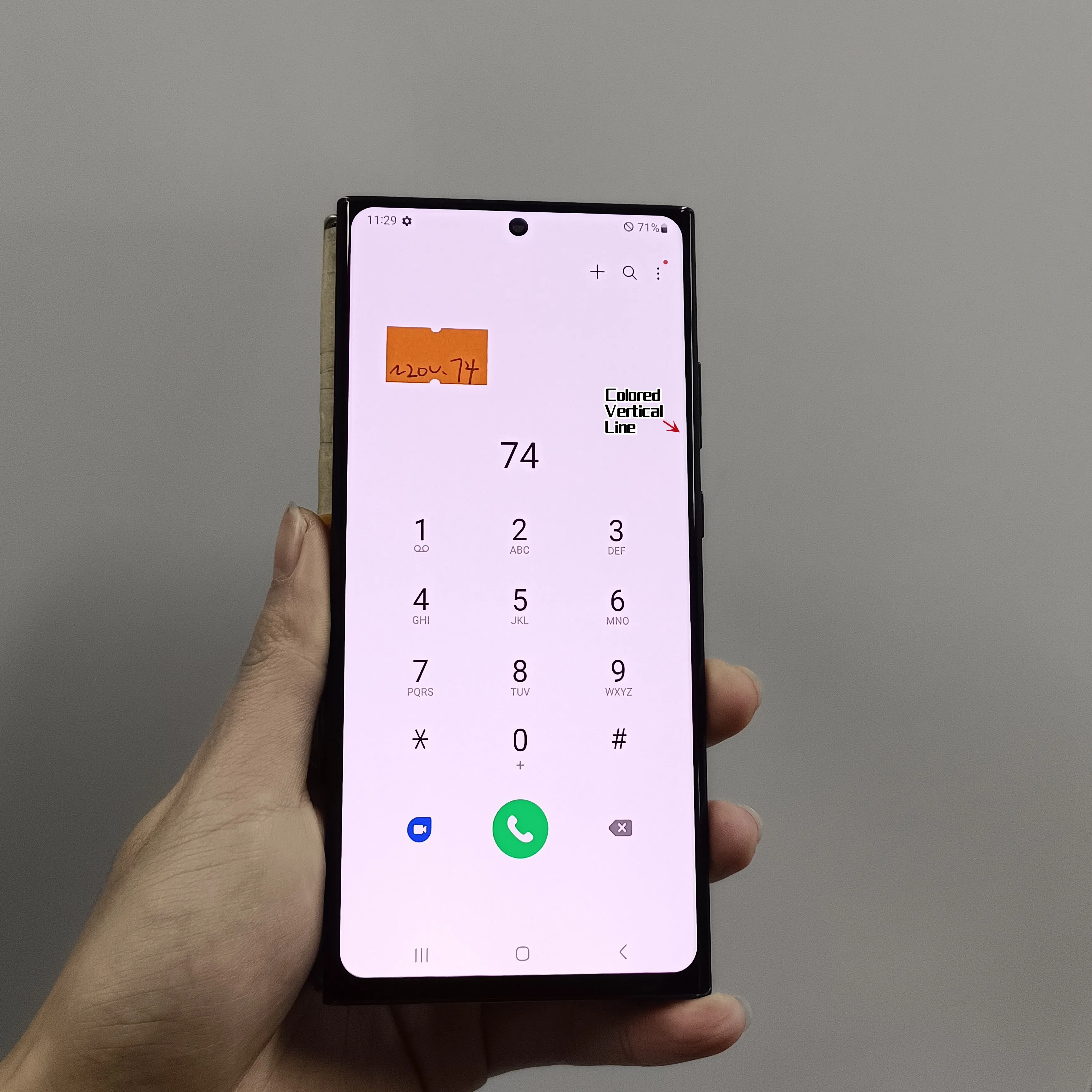 6.9 ''Super Amoled ل N20U Lcd لسامسونج غالاكسي نوت 20 الترا 5 جرام شاشة Lcd تعمل باللمس محول الأرقام N985f N986b مع العيوب