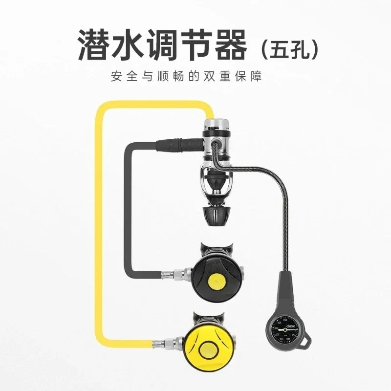 Scuba diving equipment, diving regulator, residual pressure gauge primary pressure reducing valve