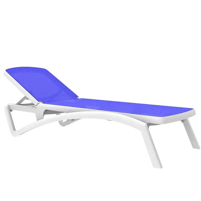 Adjustable 4 Speed Outdoor Lounger for Beach Swimming Pool New Sunbeds Set Relaxing Furniture for Garden Patio Vacation Use