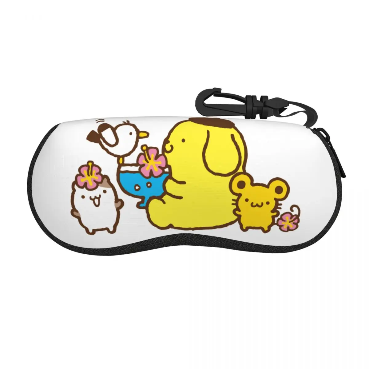 Pompompurin الكرتون سانريو النظارات الشمسية لينة حالة النيوبرين سستة شل النظارات حالة مخصصة صندوق واقية للنظارات