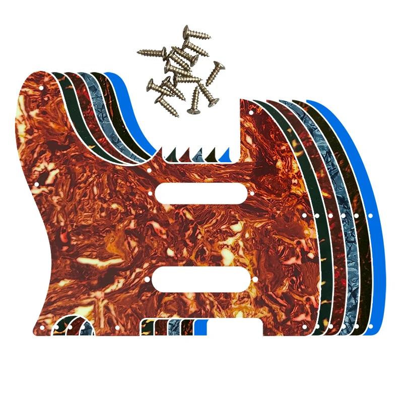 Fei Man Custom Tele Guitar Pickguard, Scratch Plate Replacement, Left Hand, Davidson, SS, Two Single Pickups