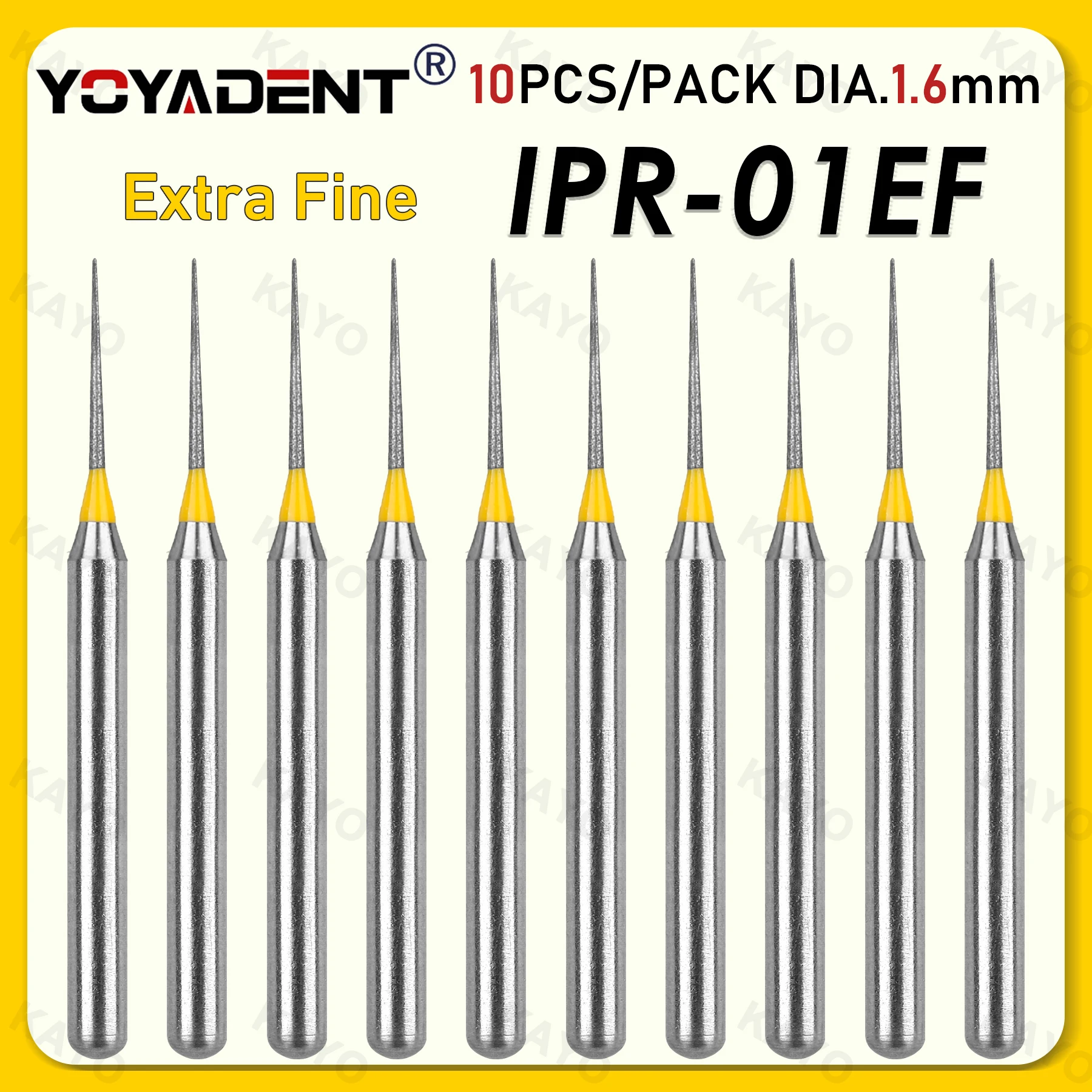 Dental Diamond Burs Inter Proximal Reduction Polishing Drills Extra Fine Grit High Speed Bur 164/004 For High Speed Handpiece