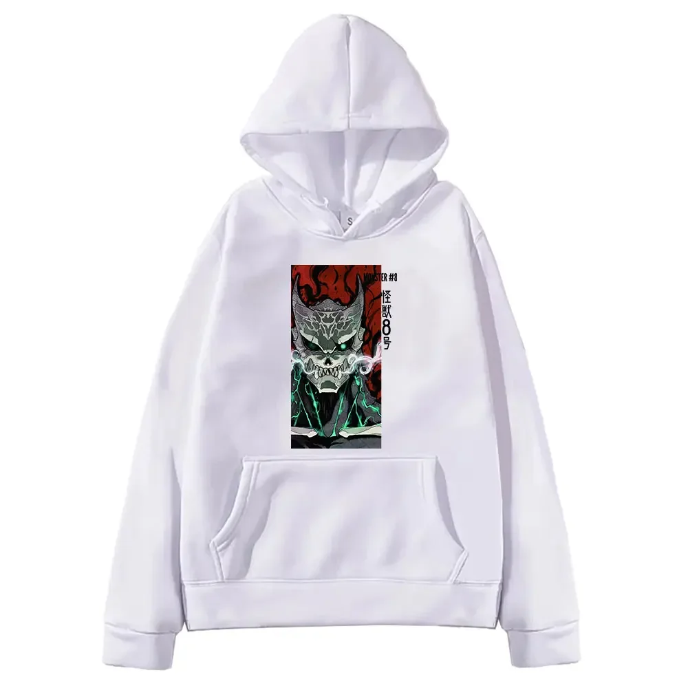 Anime Kaiju No. 8 Clothing No. 8 Print Hooded Men Women Comfortable Trendy Hoodies Manga Sweatshirt Harajuku Unisex Streetwear